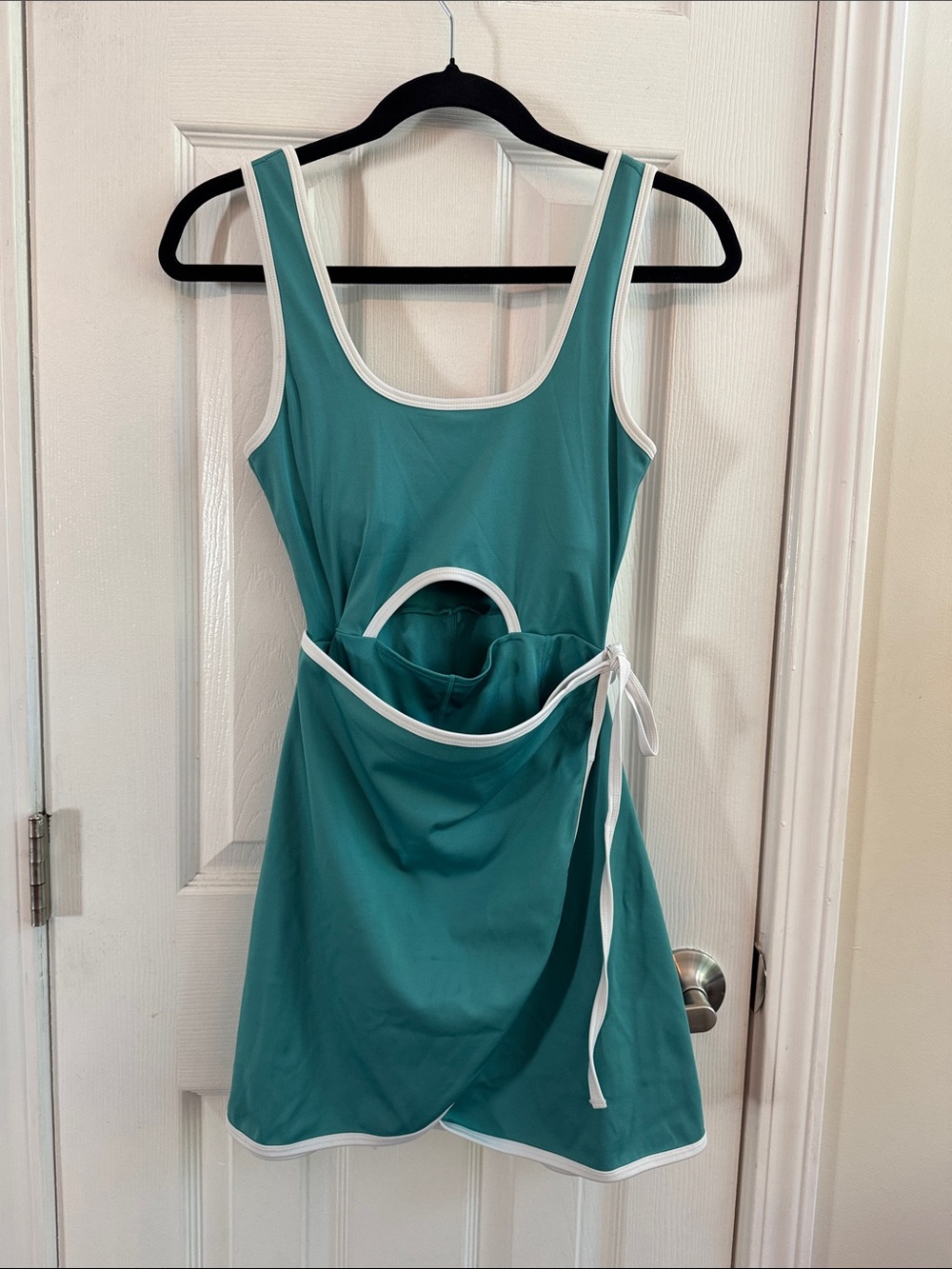 BEACH RIOT Astrid Mini Cutout Wrap Skort Tennis Dress Green Size Small - Picture 2 of 7